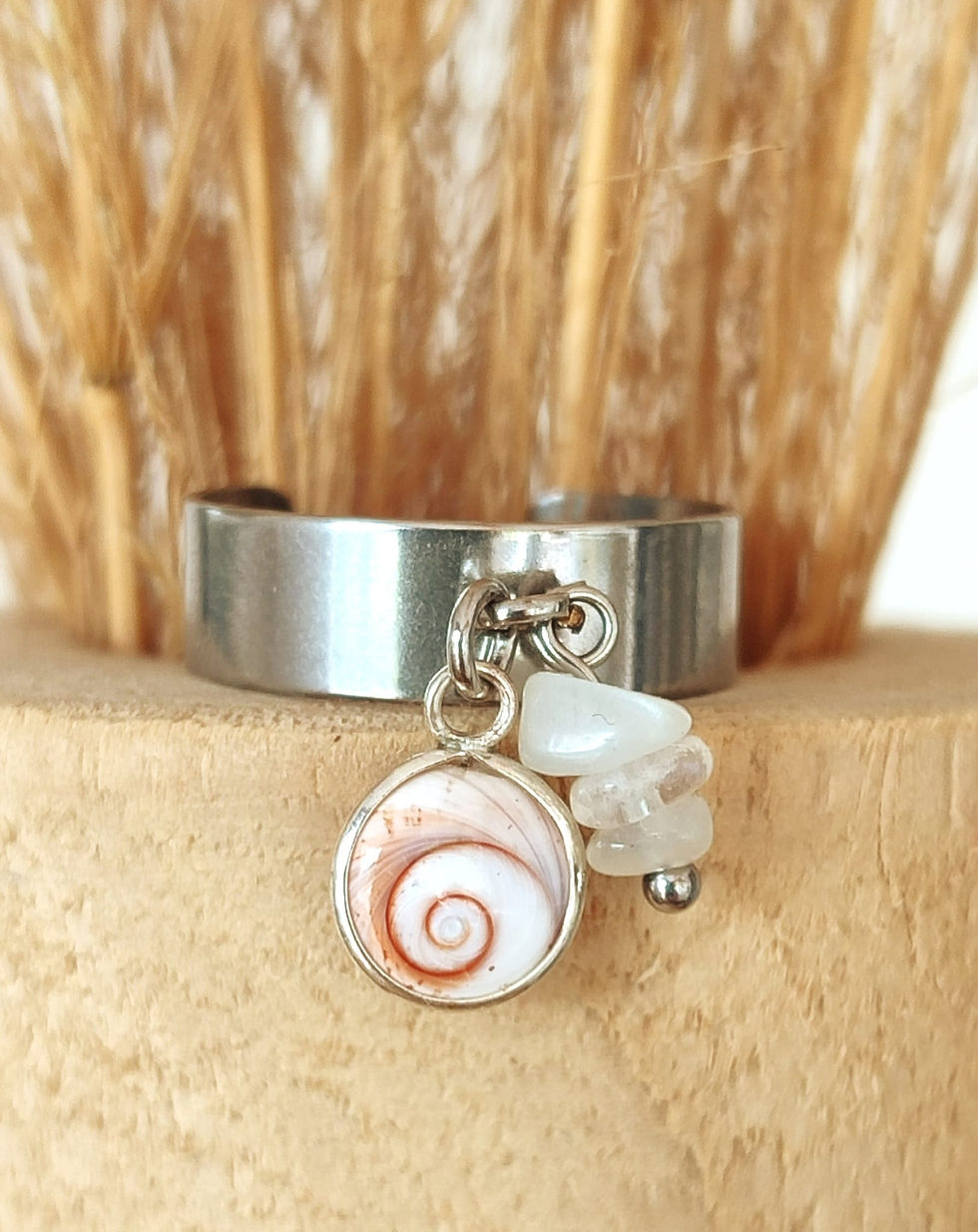Miniature : Bague Œil Ste Lucie et sa pierre de Gemme.