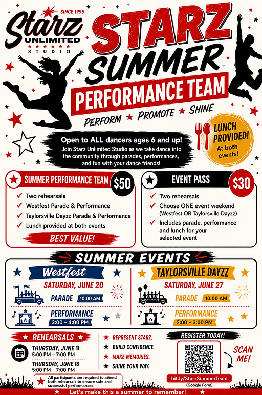 UPDATED Summer Performance Team Flier.png