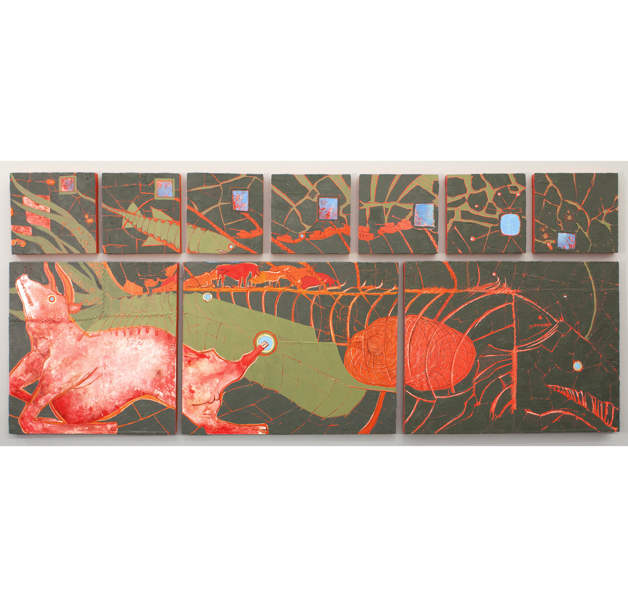 לויתן ו'בּהמות (Fish and Bull;Leviathan and Behemoth) by JS-Horseman