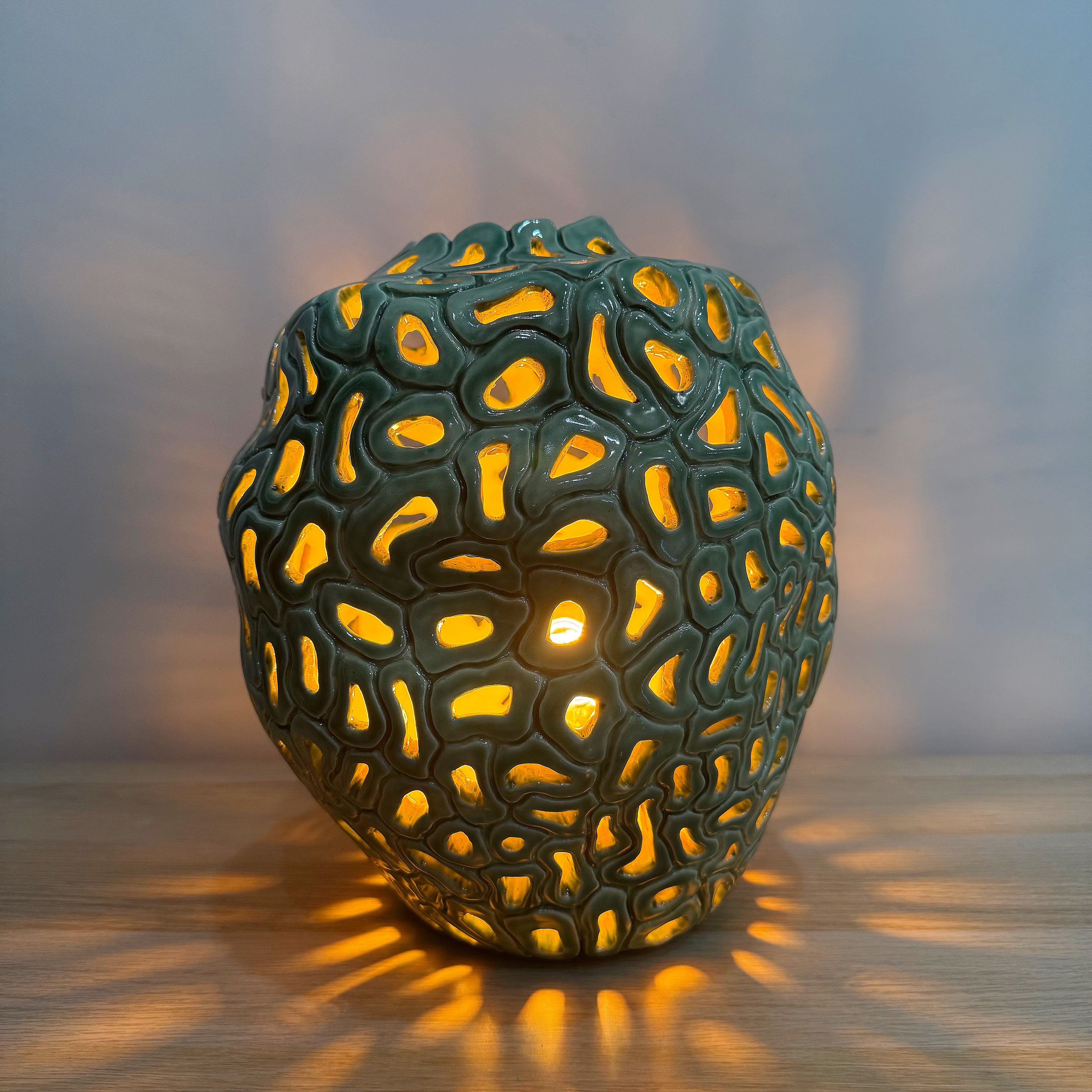 Brain Coral Lamp by Ita's Studio