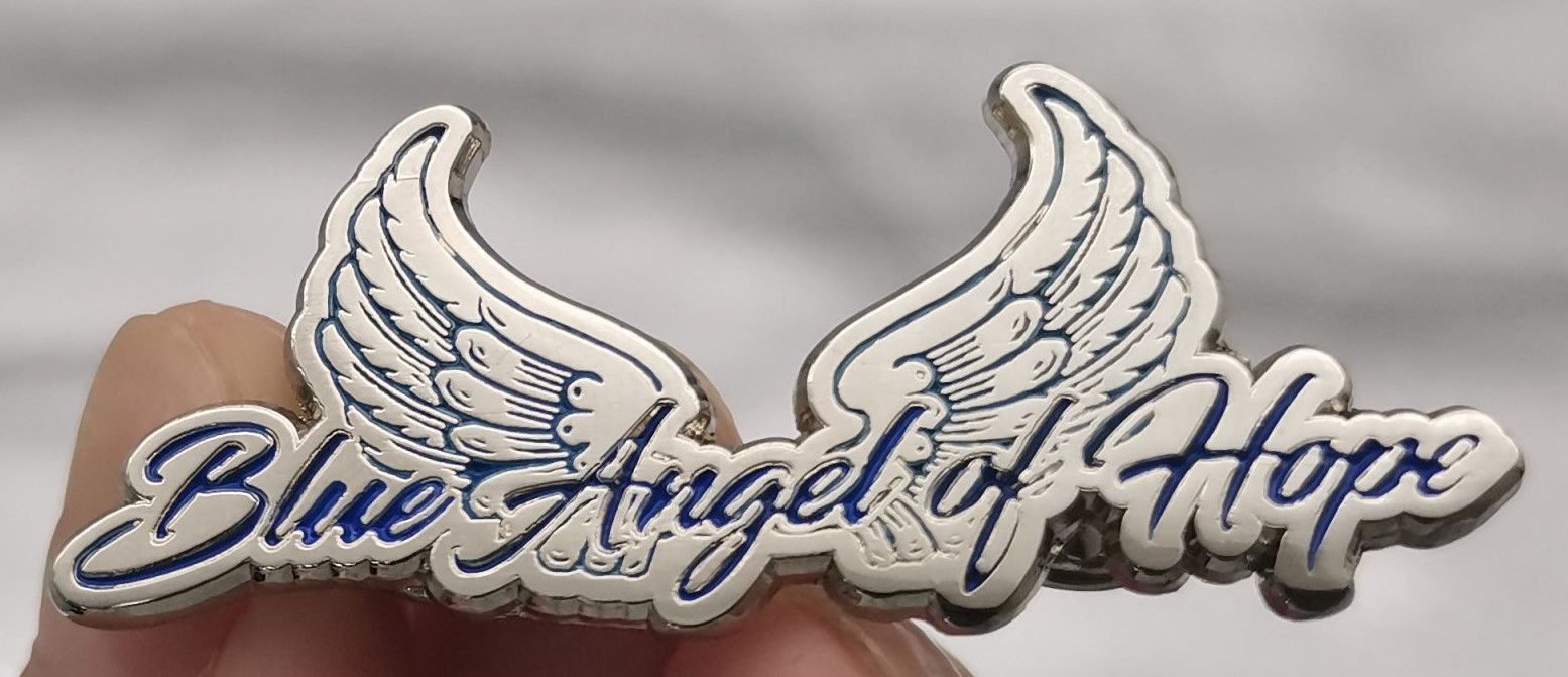 Blue Angel of Hope Lapel Pin