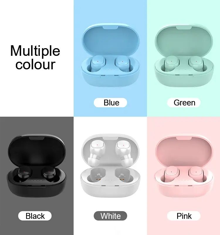 Miniatura: Tws A6S Bluetooth Air Ear Buds Led Mini
