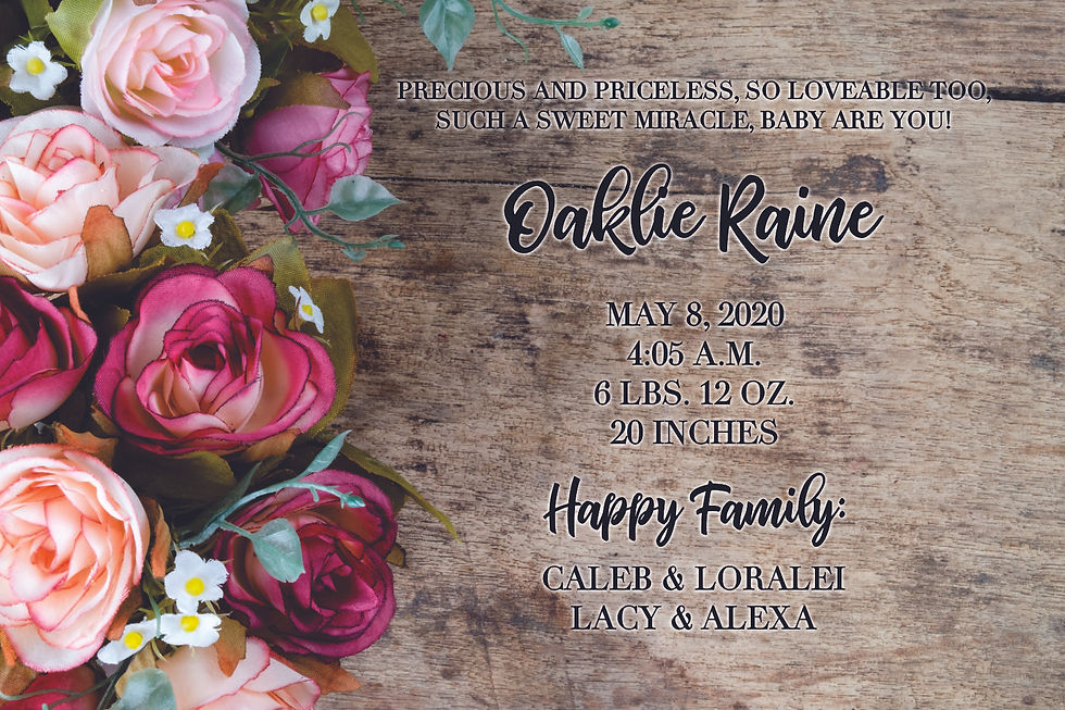 #183 - Oaklie Raine - $.70