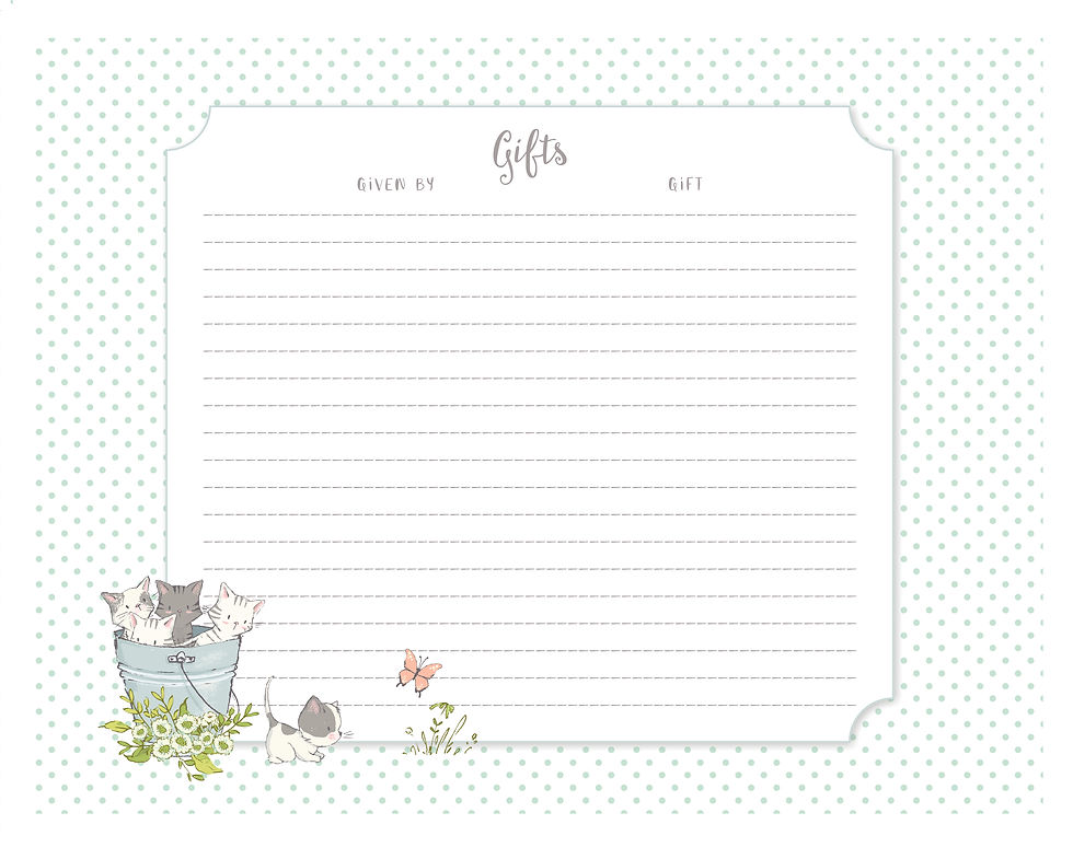 Kittens & Boots Baby Calendar 5