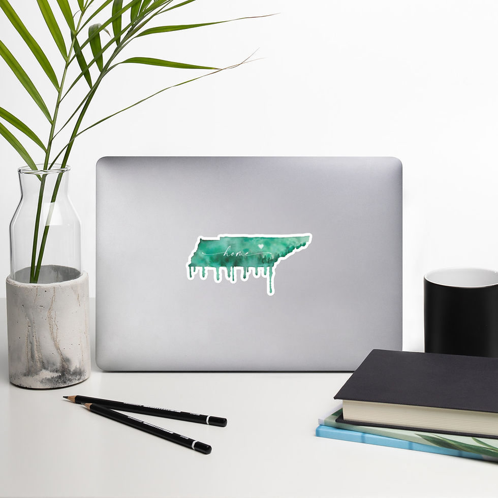 Thumbnail: Watercolor Muddy Pond Tennessee Sticker - JS