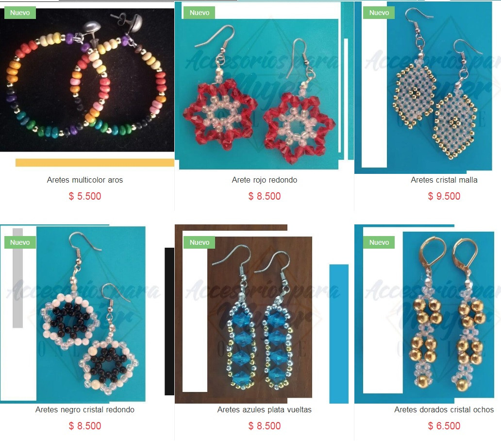ARETES TEJIDOS