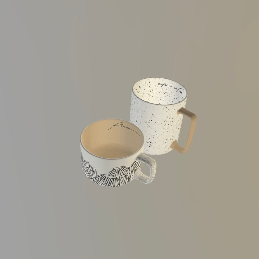 Ilustração em cerâmica 3D