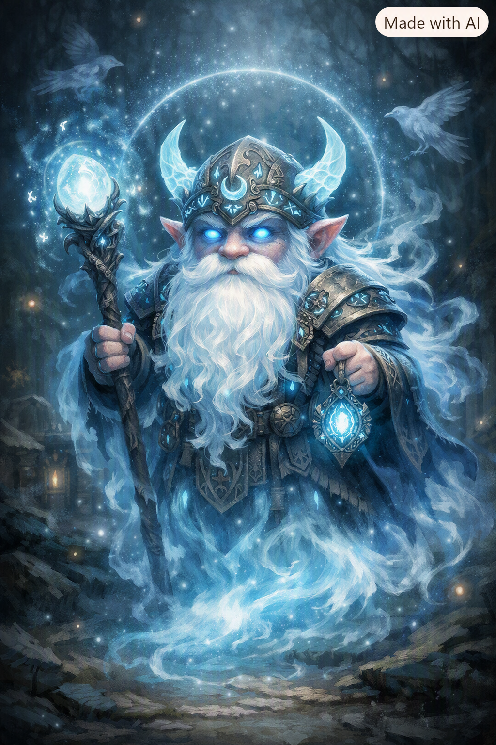 Magical Dwarf Companion Divination Protection Guidance