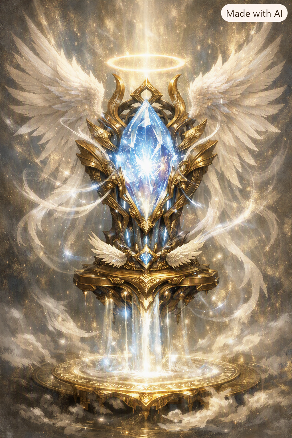 Vessel for Male Aasimar Angelic Hybrid Companion