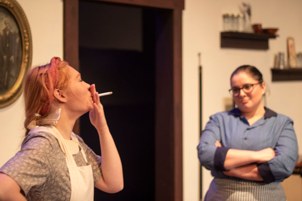 Meredith Fraley as "Maggie Mundy" in Dancing at Lughnasa.