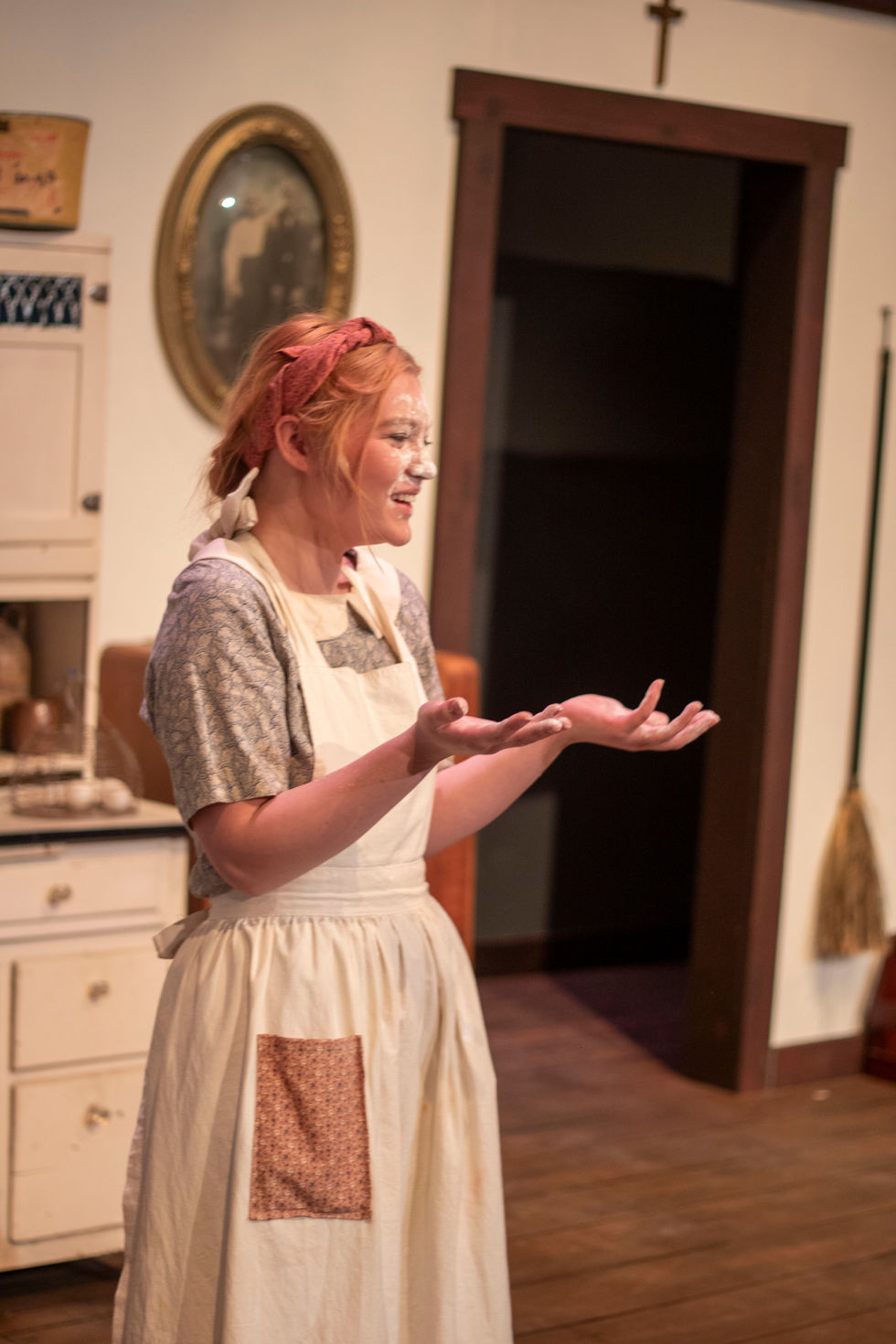 Meredith Fraley as "Maggie Mundy" in Dancing at Lughnasa.