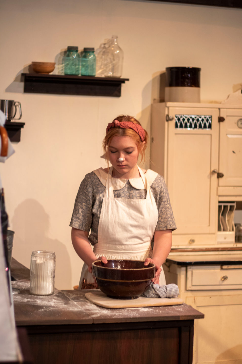 Meredith Fraley as "Maggie Mundy" in Dancing at Lughnasa.