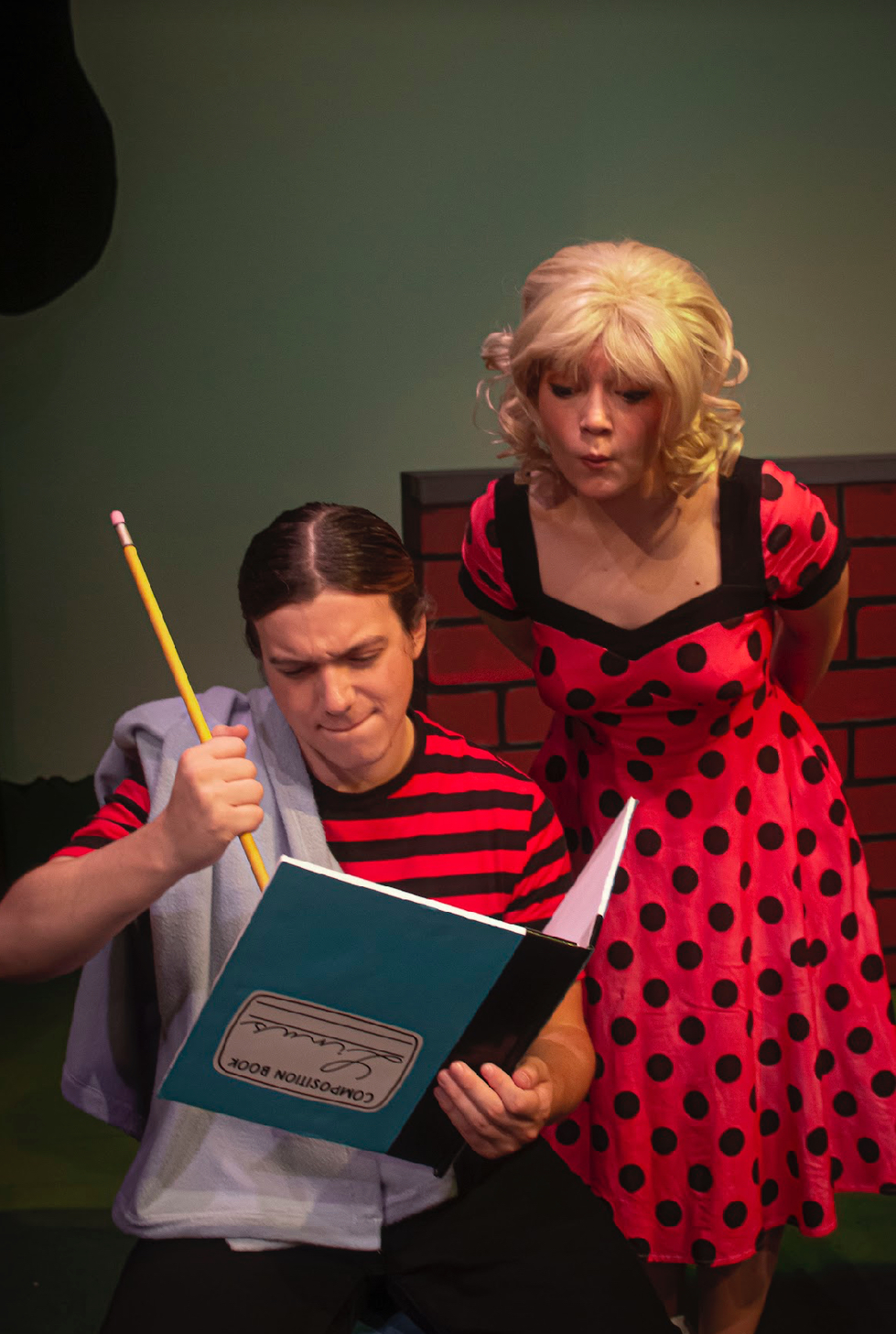 Meredith Fraley as Sally Brown in "You're a Good Man, Charlie Brown". She was also the choreographer and an assistant director of this production.