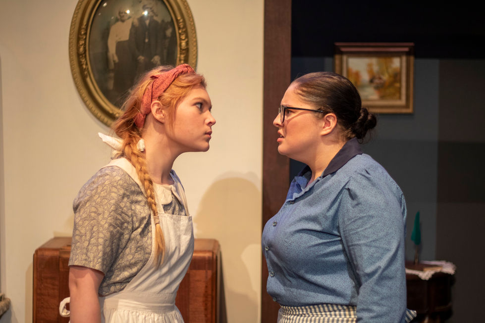 Meredith Fraley as "Maggie Mundy" in Dancing at Lughnasa.