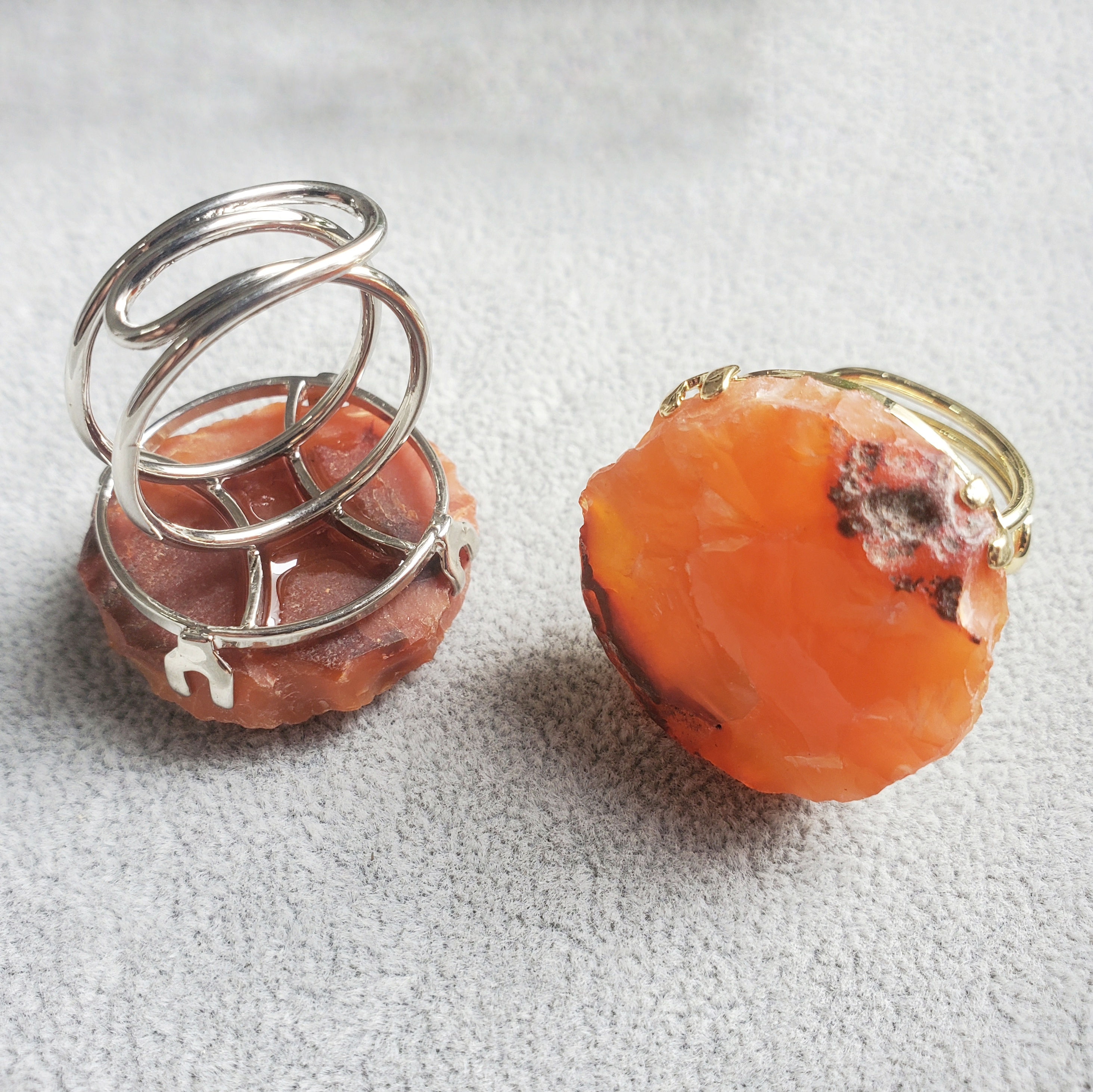 Carnelian Adjustable Ring