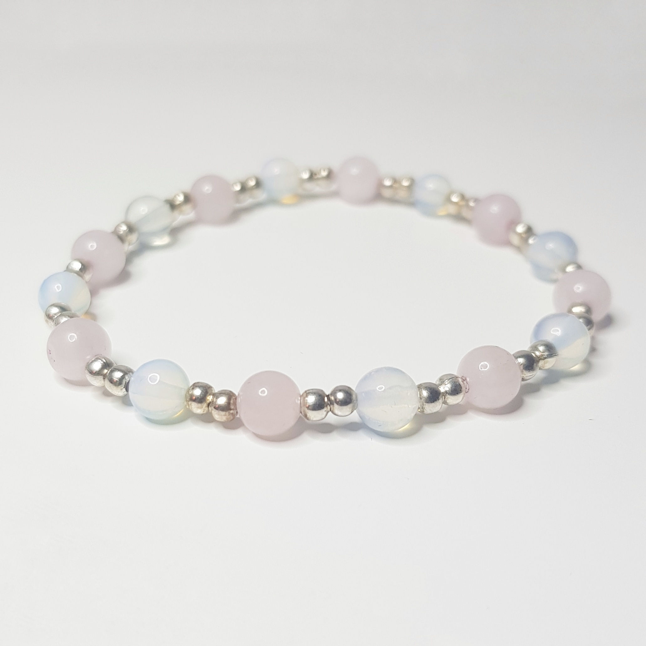 Rose Quartz & Opalite Classic Bracelet