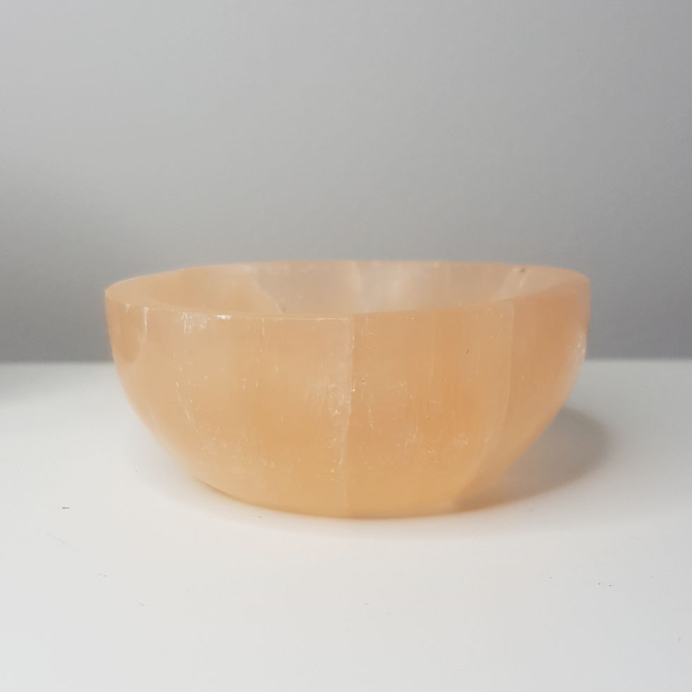 Thumbnail: Peach Selenite Crystal Bowl