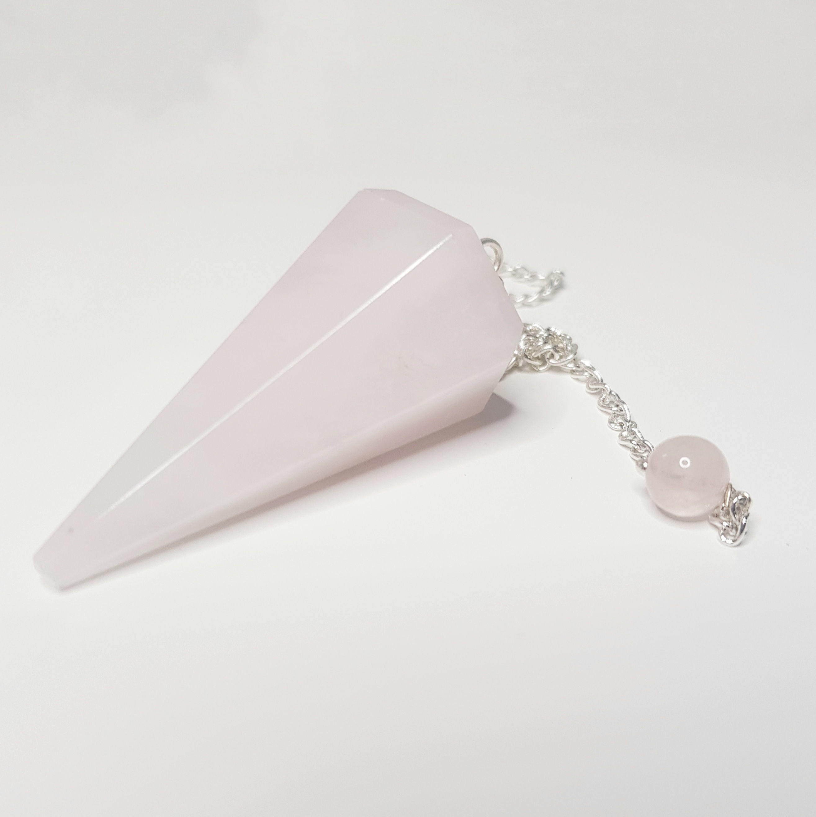 Rose Quartz Crystal Pendulum