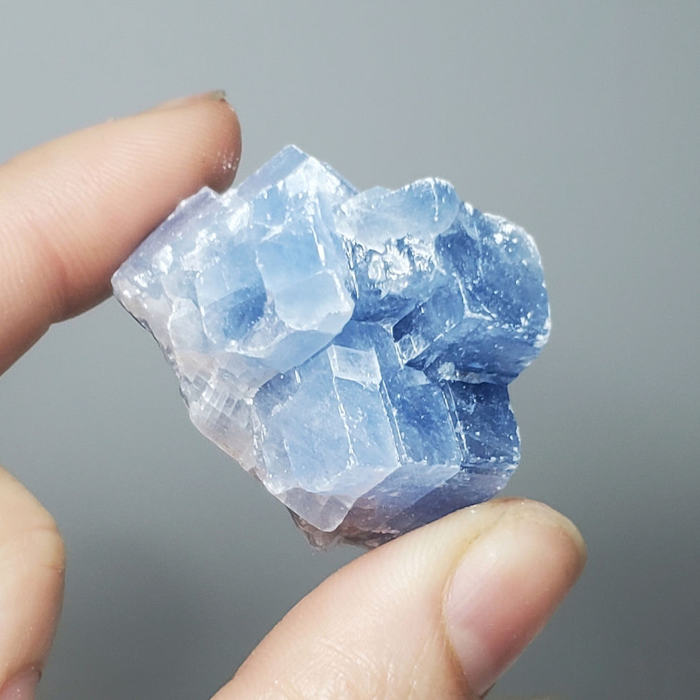 Thumbnail: Blue Calcite Raw Unpolished Crystal