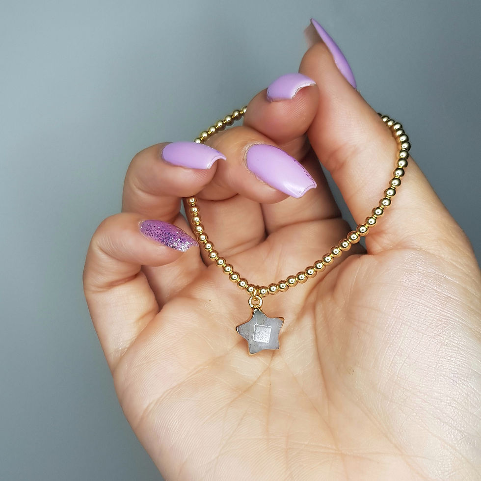 Thumbnail: Labradorite Star Charm Bracelet