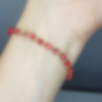 Thumbnail: Red Jasper Dainty Bracelet