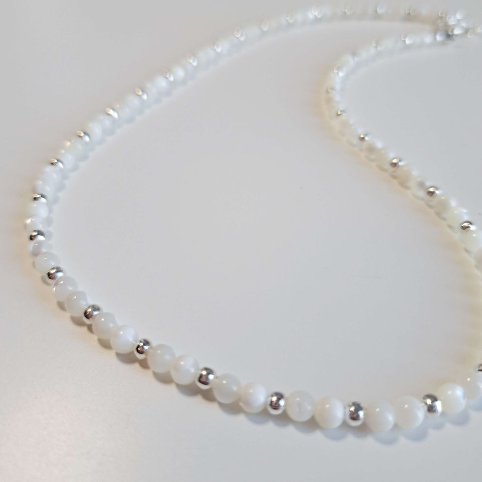 Thumbnail: Katie's Mother of Pearl Dainty Necklace
