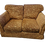 Thumbnail: Red and Beige Pattern Fabric 2 Seater Sofa (Cat scratches on arm)