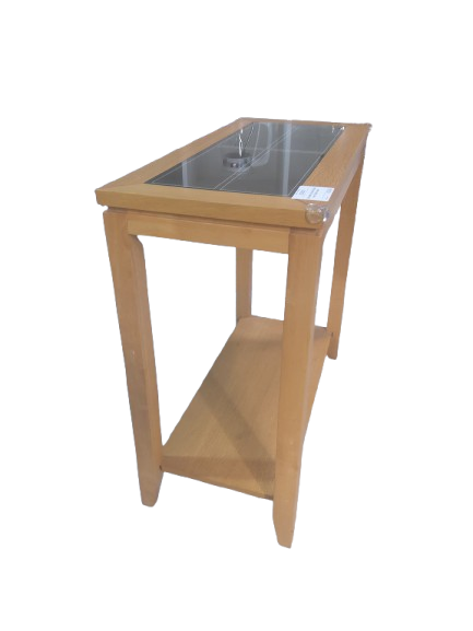 Thumbnail: Wooden Console Table with Glass Insert