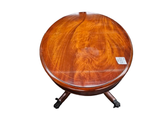 Thumbnail: Oval Coffee Table Brass Claw Feet