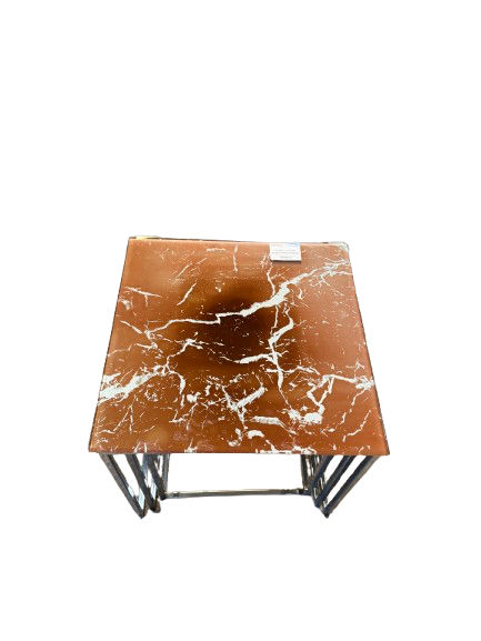 Thumbnail: Smoked Glass Effect Nest of 3 Tables