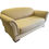 Thumbnail: Cream Fabric 2 Seater  Drop Down Arms/ Swivel  Back Chaise Longue/ Sofa