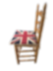 Thumbnail: Wooden Dining Chair with Union Jack Cushion