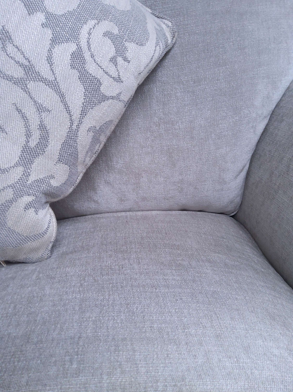 Thumbnail: Grey Fabric Parker Knoll Armchair