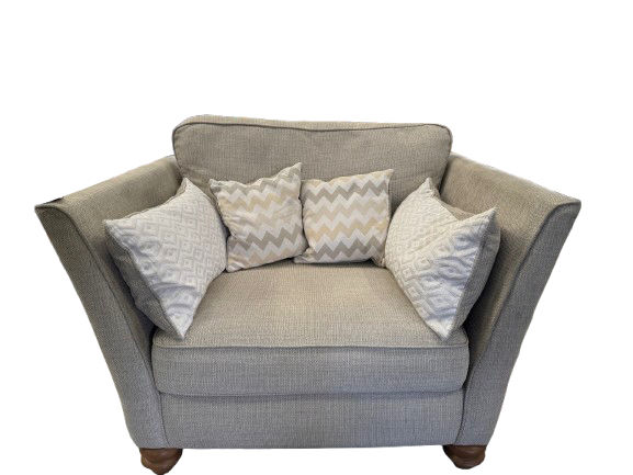 Oak Furniture Land Oatmeal Fabric Cuddle Chair