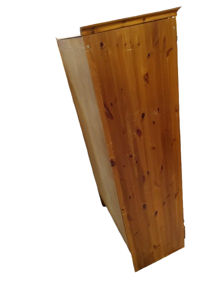 Thumbnail: Pine Wardrobe With Bottom Drawer (Slight Marks)