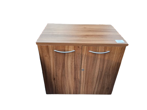 Thumbnail: Dark Wood Office Cabinet with Shelf no Key
