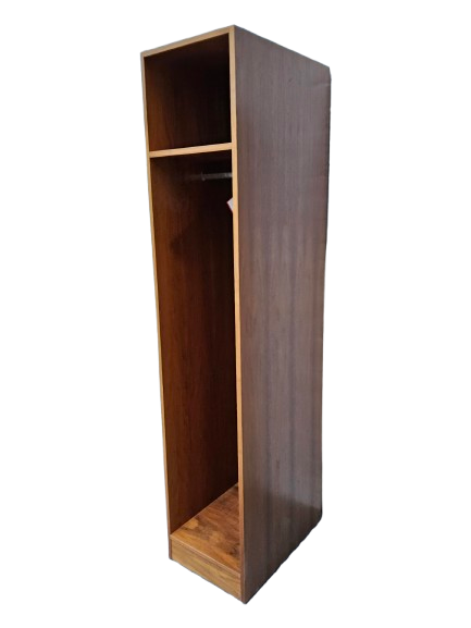 Thumbnail: Single Teak Veneer Open Wardrobe 