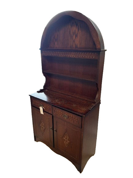 Thumbnail: Dark Oak Curved Top Welsh Dresser