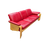 Thumbnail: Ekornes Stressless Red 3 Seater Sofa 