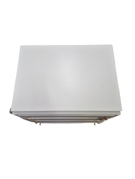 Thumbnail: 4 Drawer White Narrow Chest of Drawers