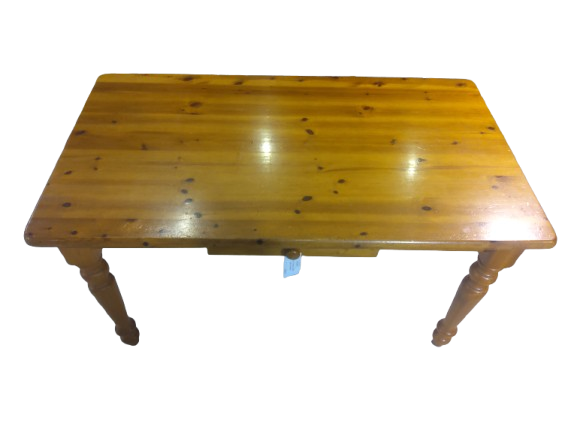 Thumbnail: Pine Dining Table with Drawer