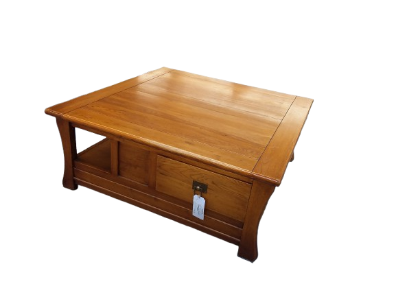 Large Coffee Table with 2 Drawers and 2 Storage Spaces 
