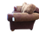 Thumbnail: Gainsborough Leather And Fabric Mix 3 Seater Sofa And Armchair