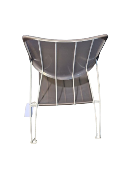 Thumbnail: IKEA PS Hasslo Chair White Metal Frame (Collectible Vintage 1990's)