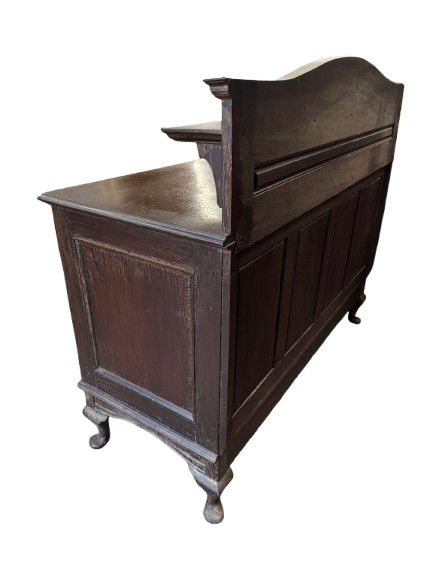Thumbnail: Large Victorian Oak Sideboard with Two Cupboards and Two Drawers