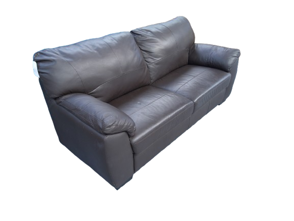 Thumbnail: Chocolate Brown 3 Seater Leather Sofa 