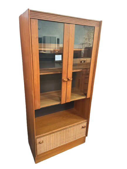 Mid Century Teak Display Cabinet