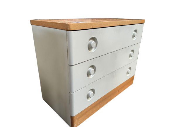 Thumbnail: STAG 3 Drawer Cream  and Pine Chest-of-Drawers
