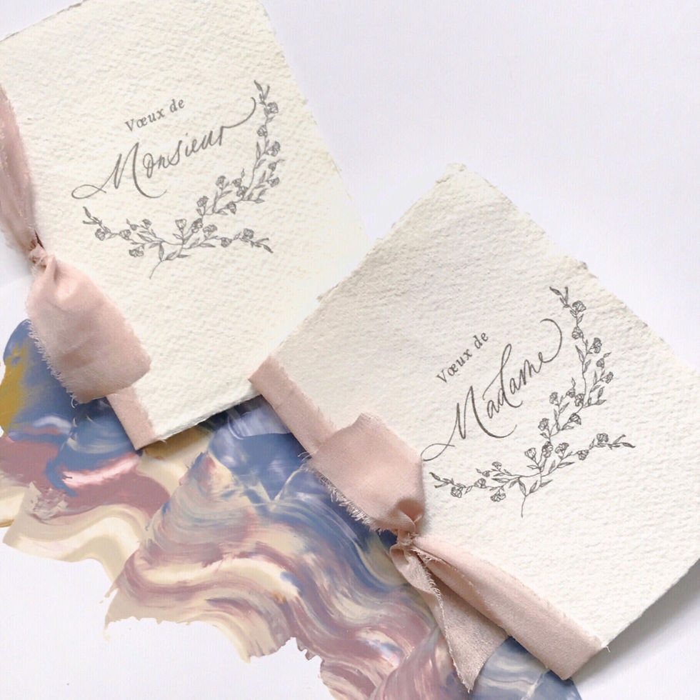 Miniature : Livre de vœux de couple avec prénoms en calligraphie 💌  Couples’ vow books