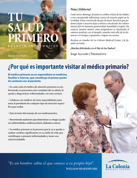 Edición 51 del Boletín de La Colonia Medical Center - Frente